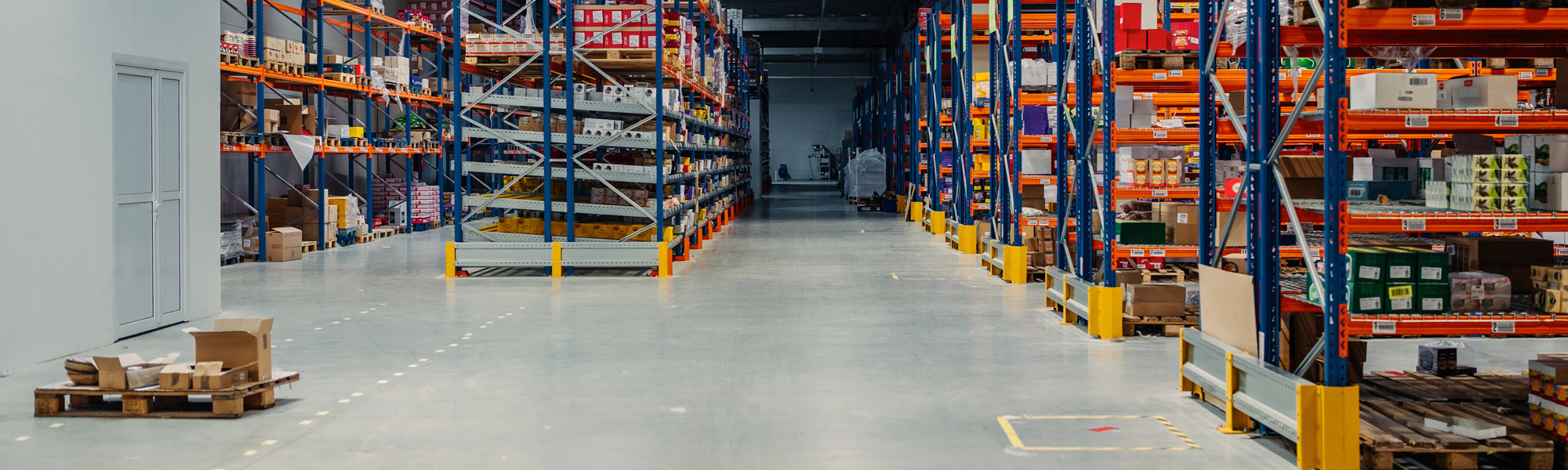 Warehouse goods stock concept